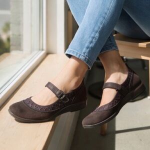 Naot Dark Brown Mary Jane Loafers